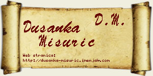 Dušanka Mišurić vizit kartica